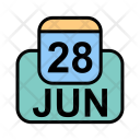 پیش‌نمایش فایل june-57 از پک تقویم کسب و کار 2017 خطی پر