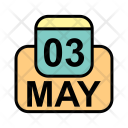 پیش‌نمایش فایل may-33 از پک تقویم کسب و کار 2017 خطی پر