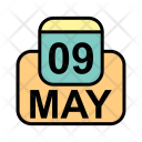 پیش‌نمایش فایل may-39 از پک تقویم کسب و کار 2017 خطی پر
