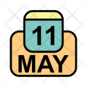 پیش‌نمایش فایل may-41 از پک تقویم کسب و کار 2017 خطی پر
