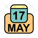 پیش‌نمایش فایل may-47 از پک تقویم کسب و کار 2017 خطی پر