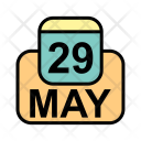 پیش‌نمایش فایل may-58 از پک تقویم کسب و کار 2017 خطی پر