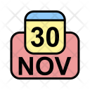 پیش‌نمایش فایل november-59 از پک تقویم کسب و کار 2017 خطی پر