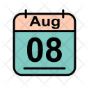 پیش‌نمایش فایل august-121 از پک تقویم اوت 2017 2 - خطی توپر
