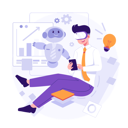 پیش‌نمایش فایل businessman-manage-business-on-metaverse-8314322 از پک متاورس