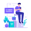 پیش‌نمایش فایل man-doing-online-shopping-on-cyber-monday-9184241 از پک دوشنبه سایبری