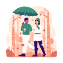 پیش‌نمایش فایل a-couple-walking-in-the-park-in-autumn-9544956 از پک پاییز