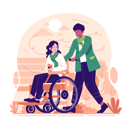پیش‌نمایش فایل a-man-pushing-woman-in-wheelchair-in-autumn-9544958 از پک پاییز