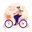 پیش‌نمایش فایل a-woman-cycling-in-the-park-in-autumn-9544955 از پک پاییز