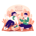 پیش‌نمایش فایل couple-having-a-picnic-in-autumn-9544951 از پک پاییز
