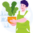 پیش‌نمایش فایل boy-carrying-plant-10494410 از پک کاراکتر بهار