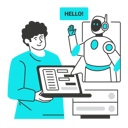 پیش‌نمایش فایل boy-waves-hand-to-artificial-intelligence-12166560 از پک هوش مصنوعی