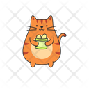 پیش‌نمایش فایل cute-cat-with-a-bowl-of-food-9891425 از پک گربه‌های بامزه