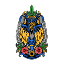 پیش‌نمایش فایل wolf-ornament-6414883 از پک Ornament حیوان 2