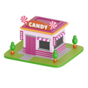 پیش‌نمایش فایل candy-shop-9565958 از پک ساختمان فروشگاه