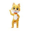 پیش‌نمایش فایل cat-character-greeting-9283672 از پک شخصیت گربه ناز