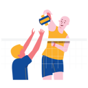 پیش‌نمایش فایل volleyball-match-7945165 از پک فعالیت افراد ورزشی