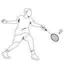 پیش‌نمایش فایل badminton-player-7945234 از پک فعالیت افراد ورزشی (خطی)