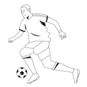 پیش‌نمایش فایل footballer-7945244 از پک فعالیت افراد ورزشی (خطی)