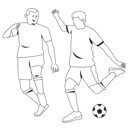 پیش‌نمایش فایل man-pressing-football-7945237 از پک فعالیت افراد ورزشی (خطی)