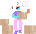 پیش‌نمایش فایل delivery-man-found-customer-lost-package-8543327 از پک محصول تحویل خدمات