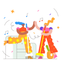 پیش‌نمایش فایل happy-weekend-karaoke-with-friends-using-a-broom-9299921 از پک Weekend و خانواده Activity