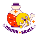 پیش‌نمایش فایل drunk-skull-10204390 از پک Halloween استیکر