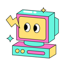 پیش‌نمایش فایل computer-10410696 از پک Nineties رترو استیکر