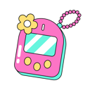 پیش‌نمایش فایل game-tamagotchi-10410686 از پک Nineties رترو استیکر