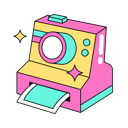 پیش‌نمایش فایل instant-camera-10410700 از پک Nineties رترو استیکر
