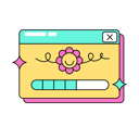 پیش‌نمایش فایل loading-10461615 از پک Nineties رترو استیکر