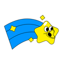 پیش‌نمایش فایل cute-star-10874032 از پک شخصیت بامزه استیکر