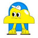 پیش‌نمایش فایل happy-sticker-10874037 از پک شخصیت بامزه استیکر