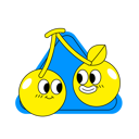 پیش‌نمایش فایل lychee-sticker-10874012 از پک شخصیت بامزه استیکر