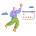 پیش‌نمایش فایل boy-giving-happy-rate-10973241 از پک Custo - مشتری خدمات