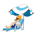 پیش‌نمایش فایل enjoy-watermelon-at-beach-11450925 از پک سفر و تعطیلات