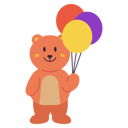 پیش‌نمایش فایل bear-holding-balloon-11881650 از پک Carnaval