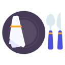 پیش‌نمایش فایل cutlery-on-hotel-table-12200991 از پک خدمات هتل