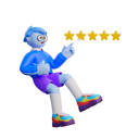 پیش‌نمایش فایل boy-giving-rating-star-5581392 از پک Cartoon شخصیت