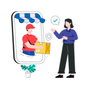 پیش‌نمایش فایل online-delivery-service-7109398 از پک تحویل