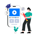 پیش‌نمایش فایل online-learning-app-7107936 از پک آموزش آنلاین