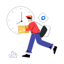 پیش‌نمایش فایل delivery-man-delivered-parcel-on-time-7250232 از پک خرید آنلاین