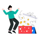 پیش‌نمایش فایل man-got-shopping-cash-back-7250240 از پک خرید آنلاین