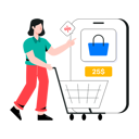 پیش‌نمایش فایل mobile-shopping-7250224 از پک خرید آنلاین