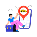 پیش‌نمایش فایل boy-find-car-location-8324745 از پک نقشه و مسیریابی
