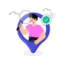 پیش‌نمایش فایل boy-find-location-8324748 از پک نقشه و مسیریابی