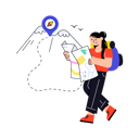 پیش‌نمایش فایل female-tourist-finding-route-map-8324766 از پک نقشه و مسیریابی