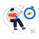 پیش‌نمایش فایل man-finding-location-8324752 از پک نقشه و مسیریابی