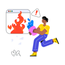 پیش‌نمایش فایل burning-website-8291011 از پک خالی