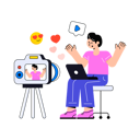 پیش‌نمایش فایل female-content-creator-recording-video-8628586 از پک تولیدکننده محتوا